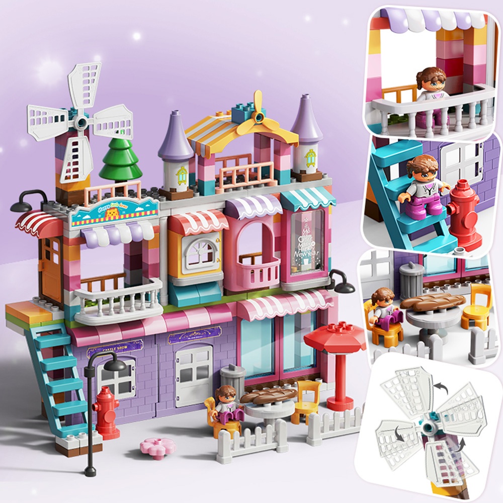 Feelo - Building Block Set - Girls Villa - 216 Pieces-** - Image 4