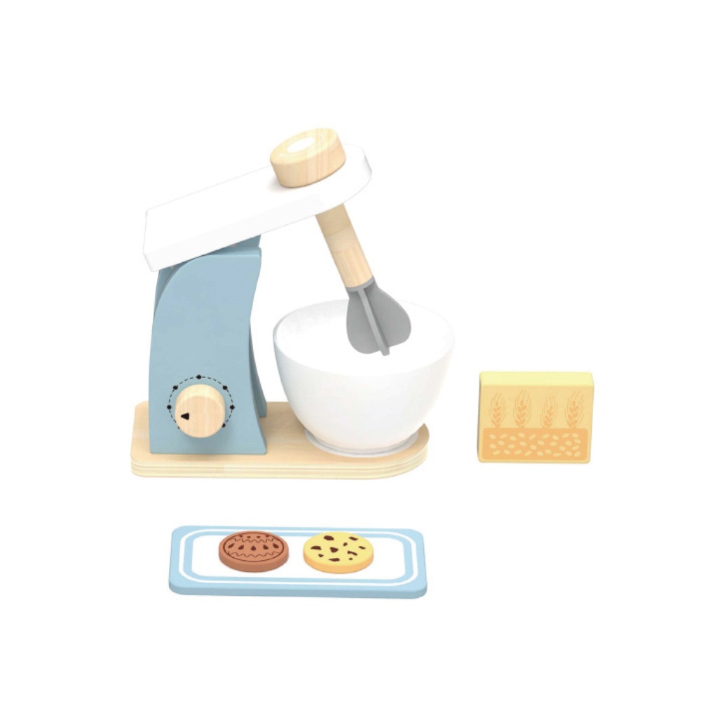 hi Pando - Pretend & Play - Wooden Baking Mixer Set - 6pcs - Image 4
