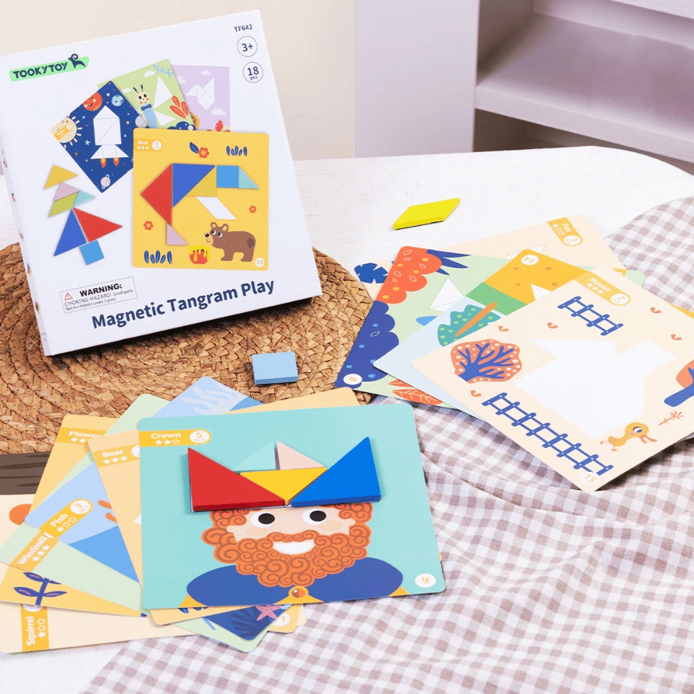 TookyToy - Magnetic Tangram Play Set - Image 2