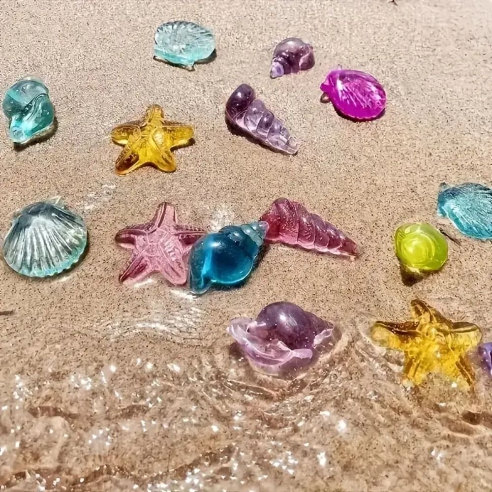 Greenbean - Translucent Seashell Counters - 72pcs - Image 2