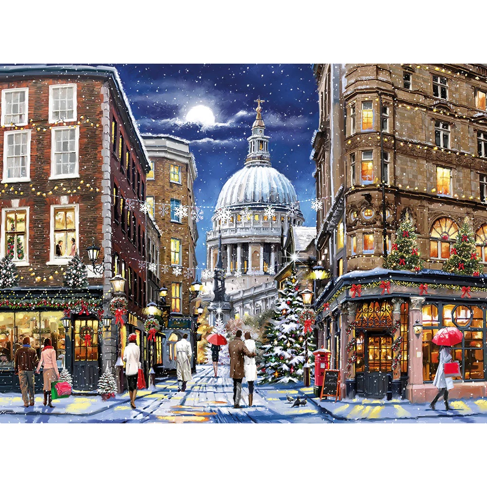 Gibsons - St Paul's at Christmas - 1000 Piece Jigsaw Puzzle - Image 4