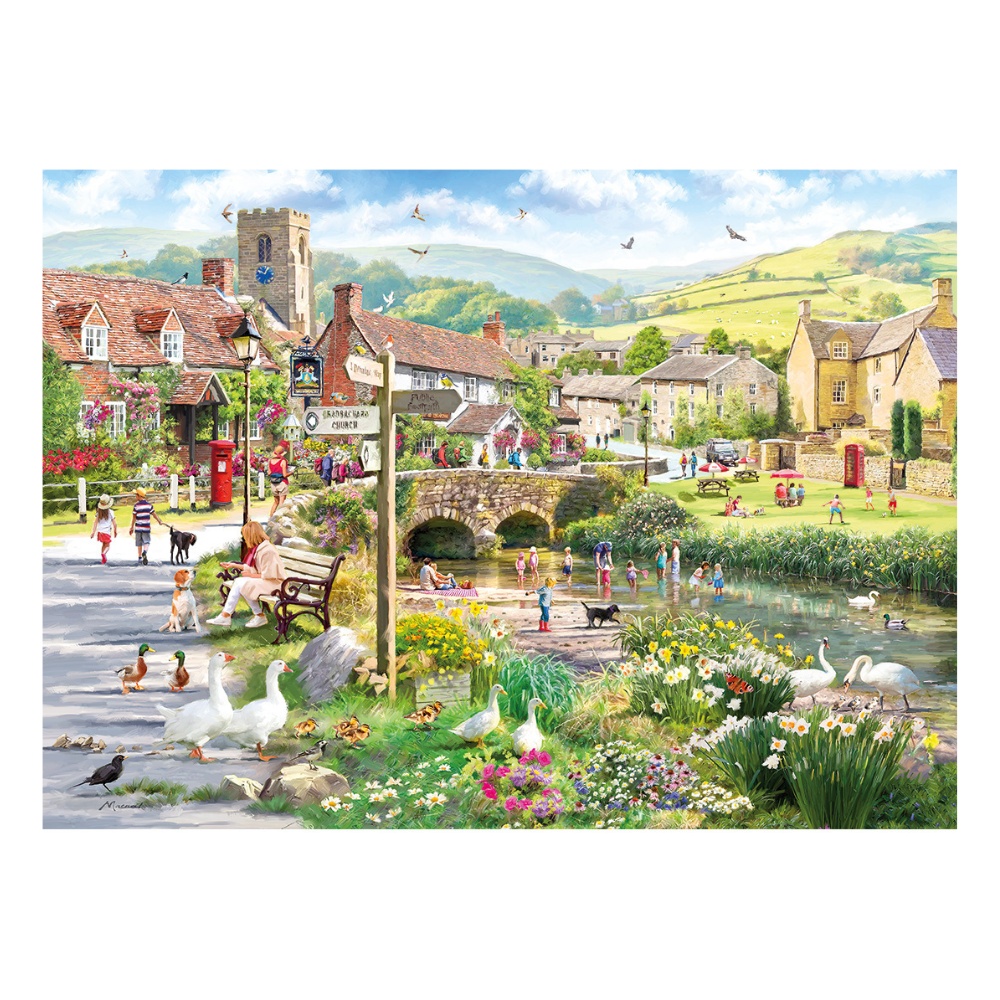 Gibsons - Puddle Ducks & Paddling - 1000 Piece Jigsaw Puzzle - Image 2