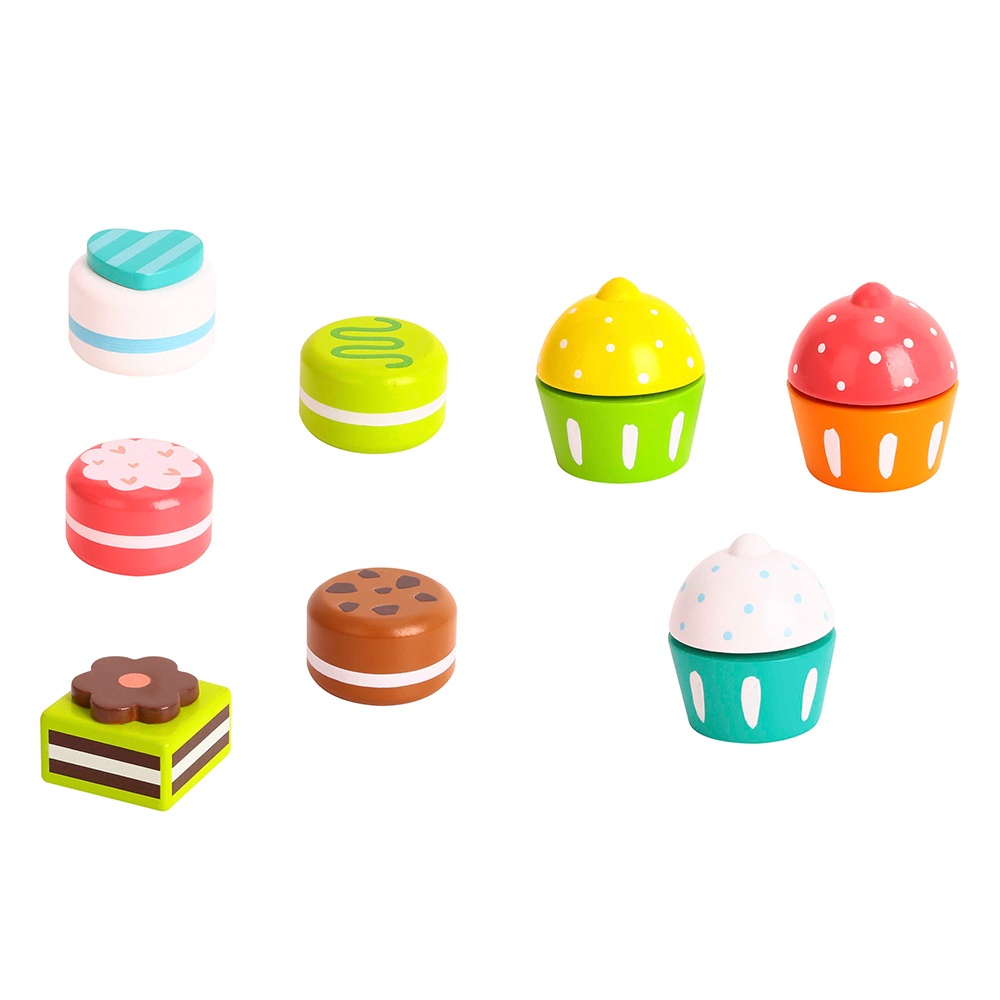 TookyToy - Pretend Play Pink Dessert Stand Toy Set - Image 3