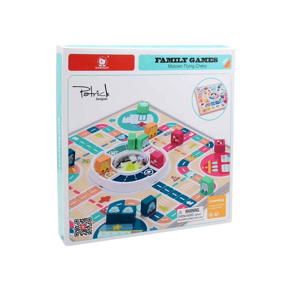 TopBright - Wooden Ludo Board Game - Classic Family Strategy Game for Kids - Image 5