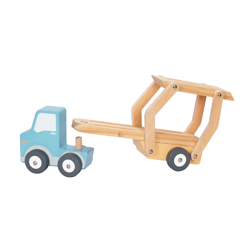 hi Pando - Wooden Car Transporter Truck - 4pcs - Image 4