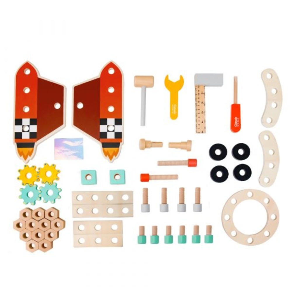 Classic World - Pretend & Play - Rocket Workbench & Tool Set - Image 8