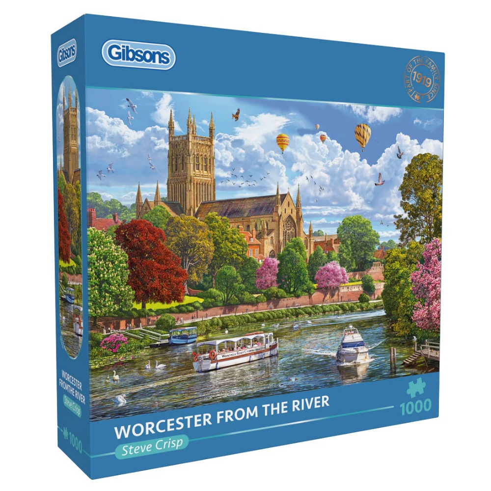 Gibsons - Worcester from the River - 1000 Piece Jigsaw Puzzle