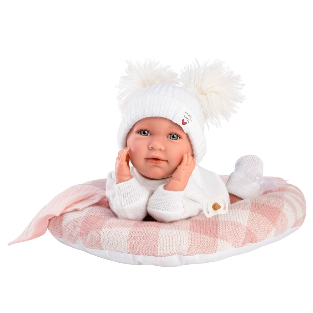 Llorens - Baby Girl Doll with Crying Mechanism, Clothing & Bed Cushion: Mimi - 42cm - Image 7