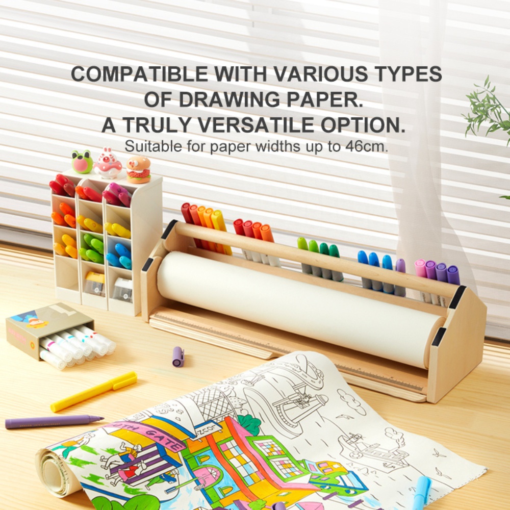 Mideer - Paper Roll Holder with Built-in Stationery Organiser - Image 3