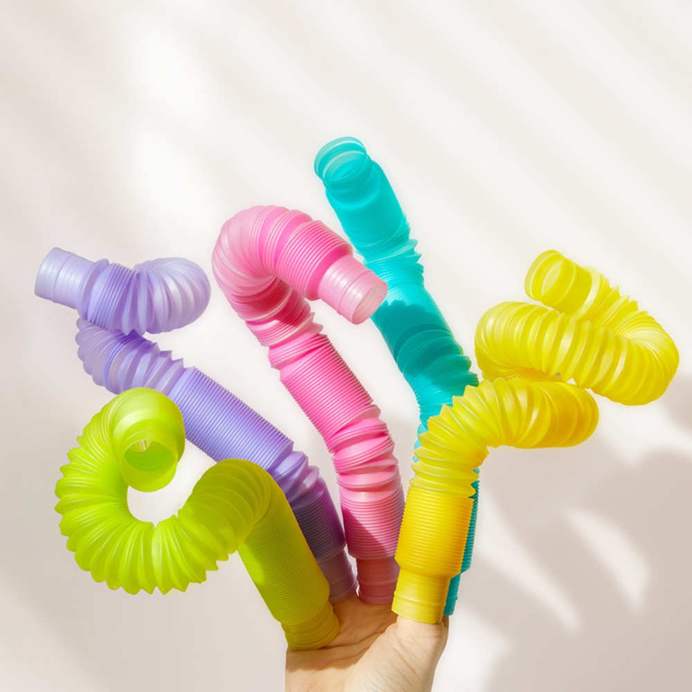 Mideer - Glow Pop Tube Sensory Fidget Toy with Light-Up Balls for Kids - Image 3