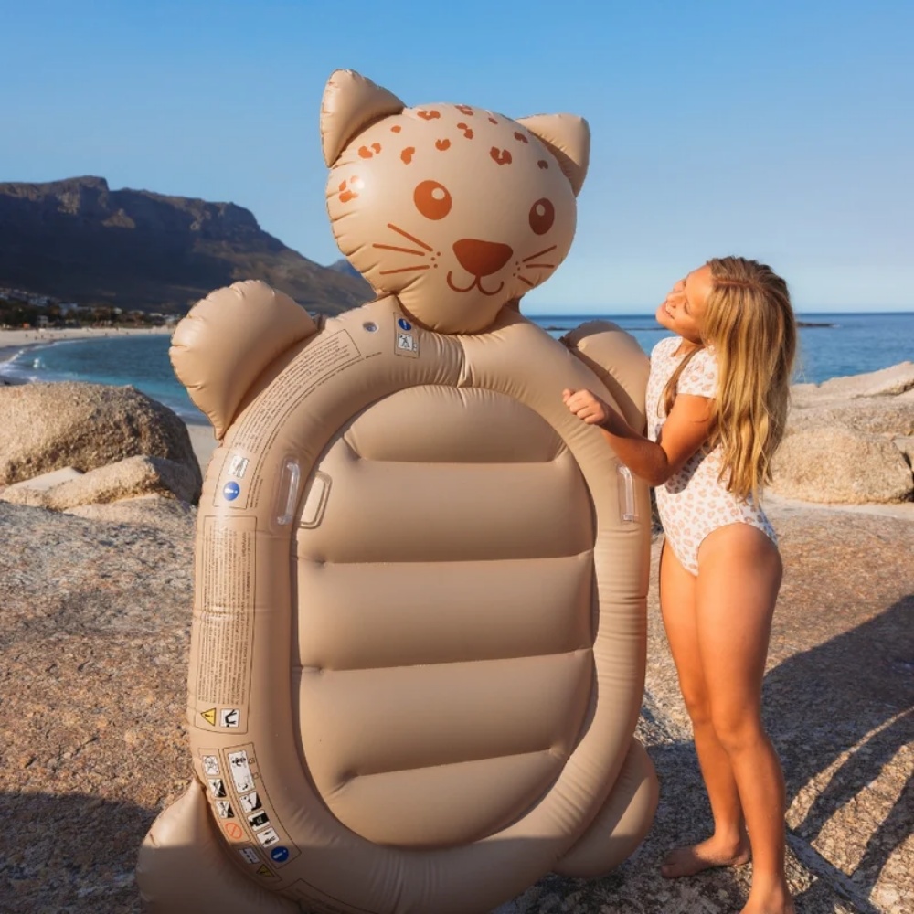 Swim Essentials - Pool Float/Lilo - Brown Leopard 165cm - Image 3