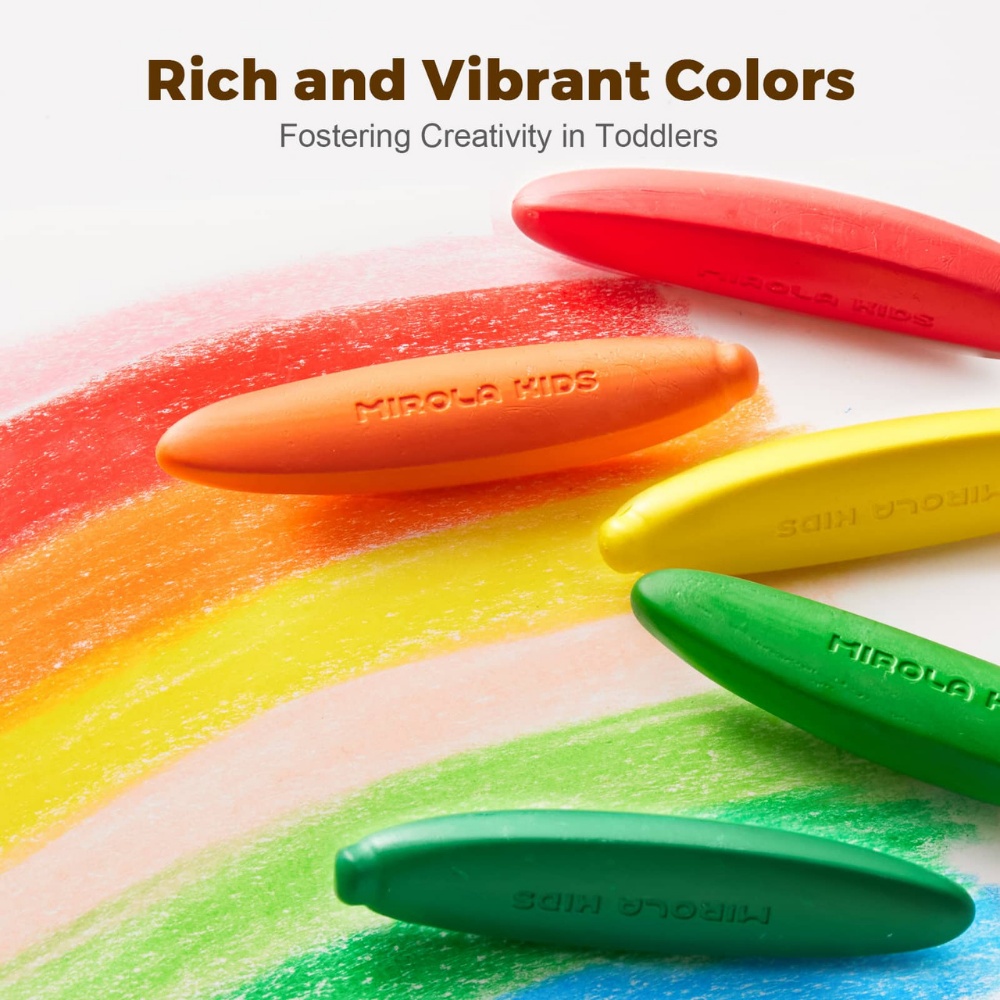 Jar Meló - Beeswax Crayons Banana Shape - 24 Washable & Non-Toxic Colours - Image 4