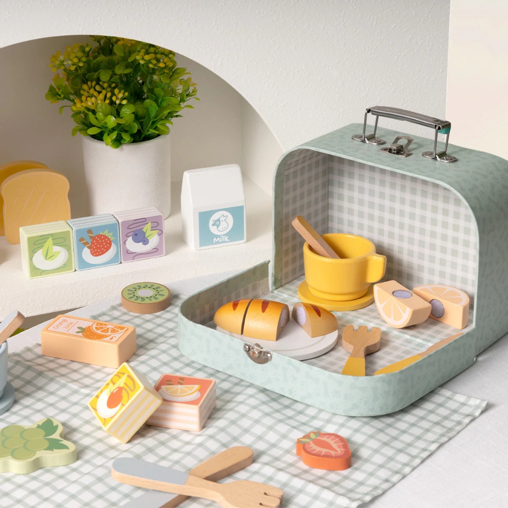 TookyToy - Picnic Basket Set & Play Food - 31pcs - Image 7