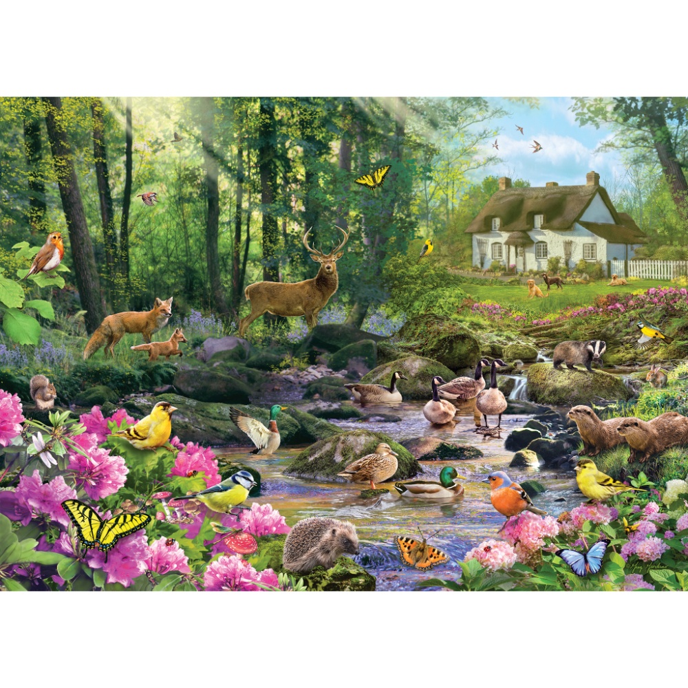 Gibsons - Woodland Glade - 1000 Piece Jigsaw Puzzle - Image 2