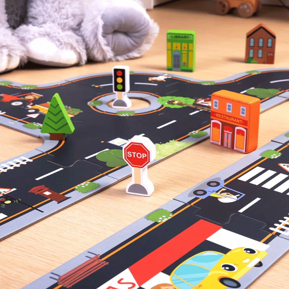 TookyToy - City Road Puzzle Play Set - Image 4