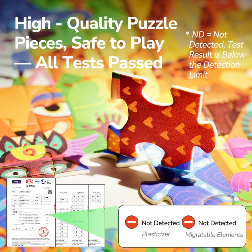 Mideer - Artist Puzzle: Dreamy Rhino - 280 Piece Shaped Jigsaw for Kids - Image 6