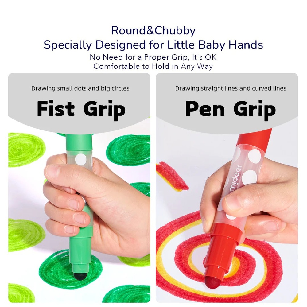 Mideer - Round-tip Washable Marker - 24 Colours - Image 4
