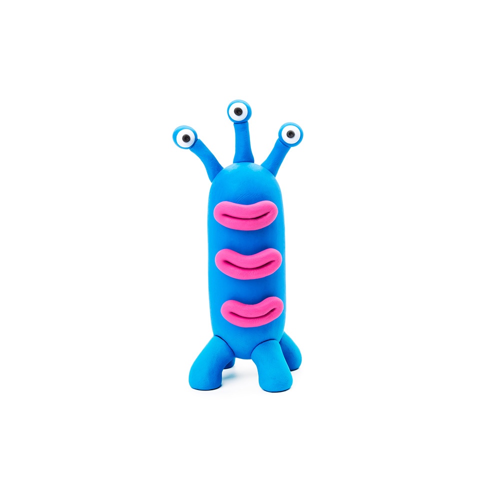 Hey Clay - Modelling Air-Dry Clay with Fun Interactive App - Burger, Trio, Scorpio, Series Aliens, 6 cans - Image 5