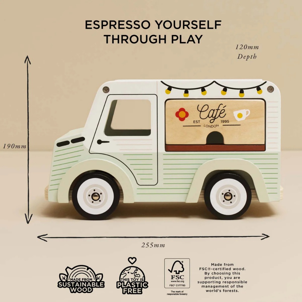 Le Toy Van - Wooden Mobile Café Van - Image 6