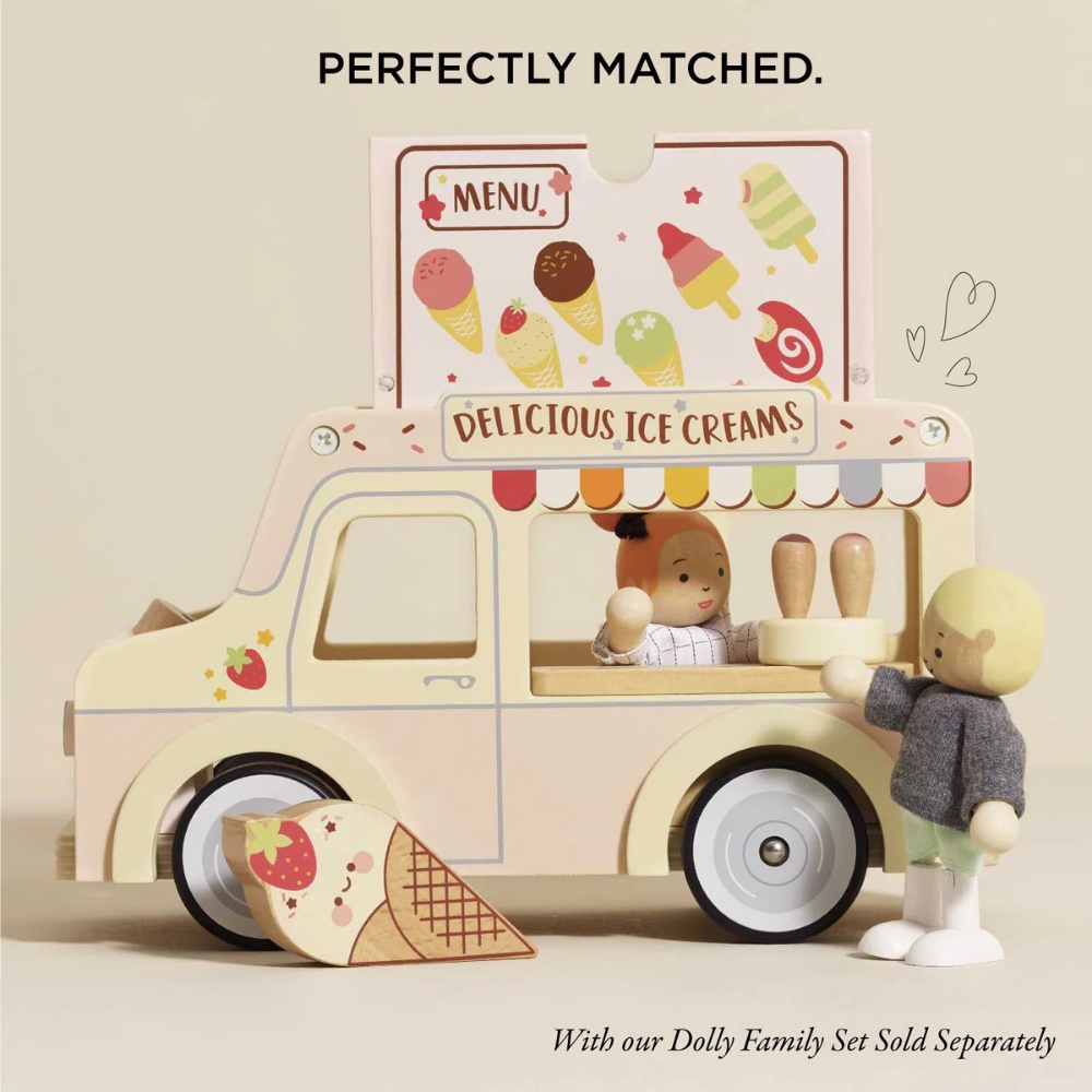 Le Toy Van - Wooden Ice Cream Van - Image 8
