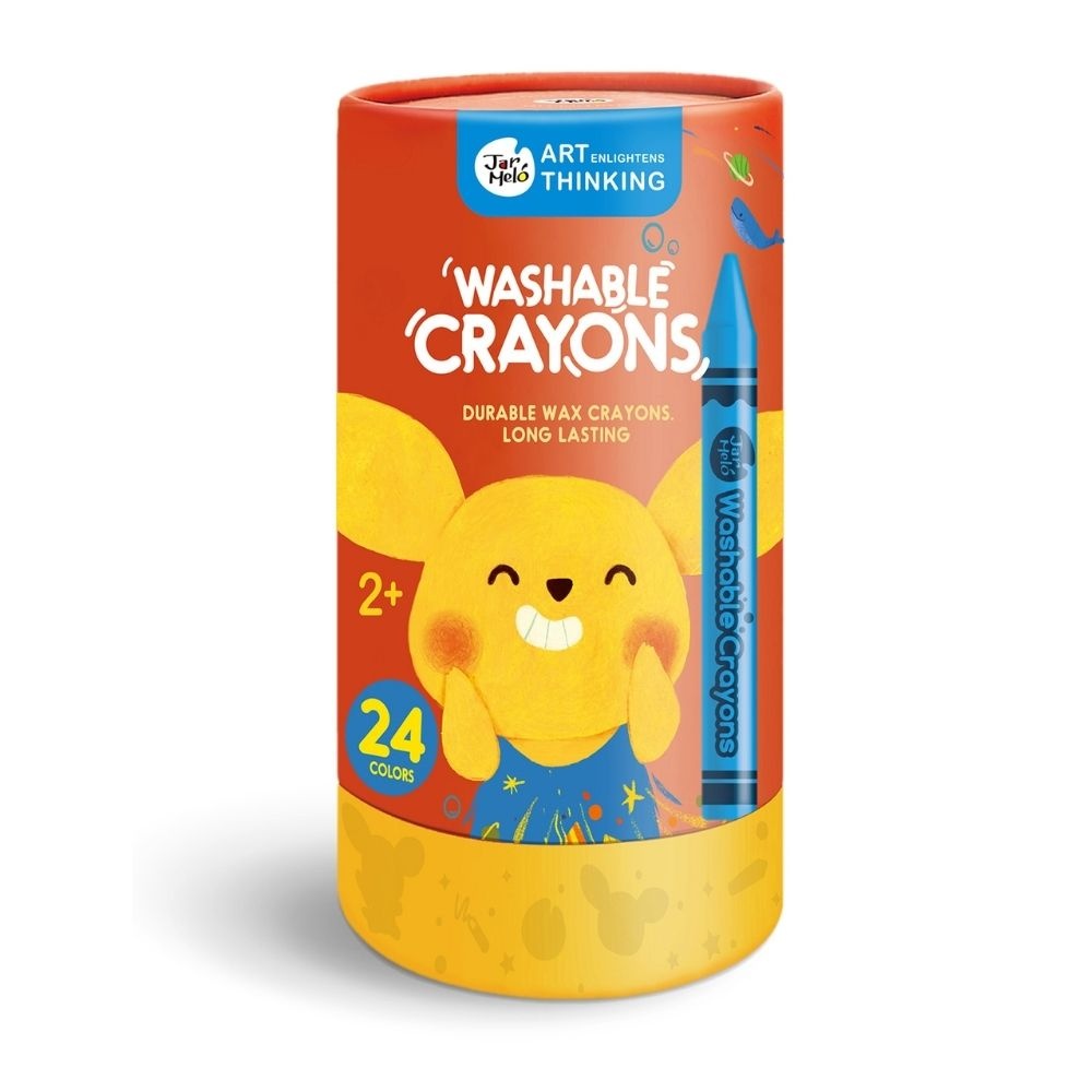 Jar Meló - Wax Crayons - Washable Non-Toxic - 24 Colours - Image 6