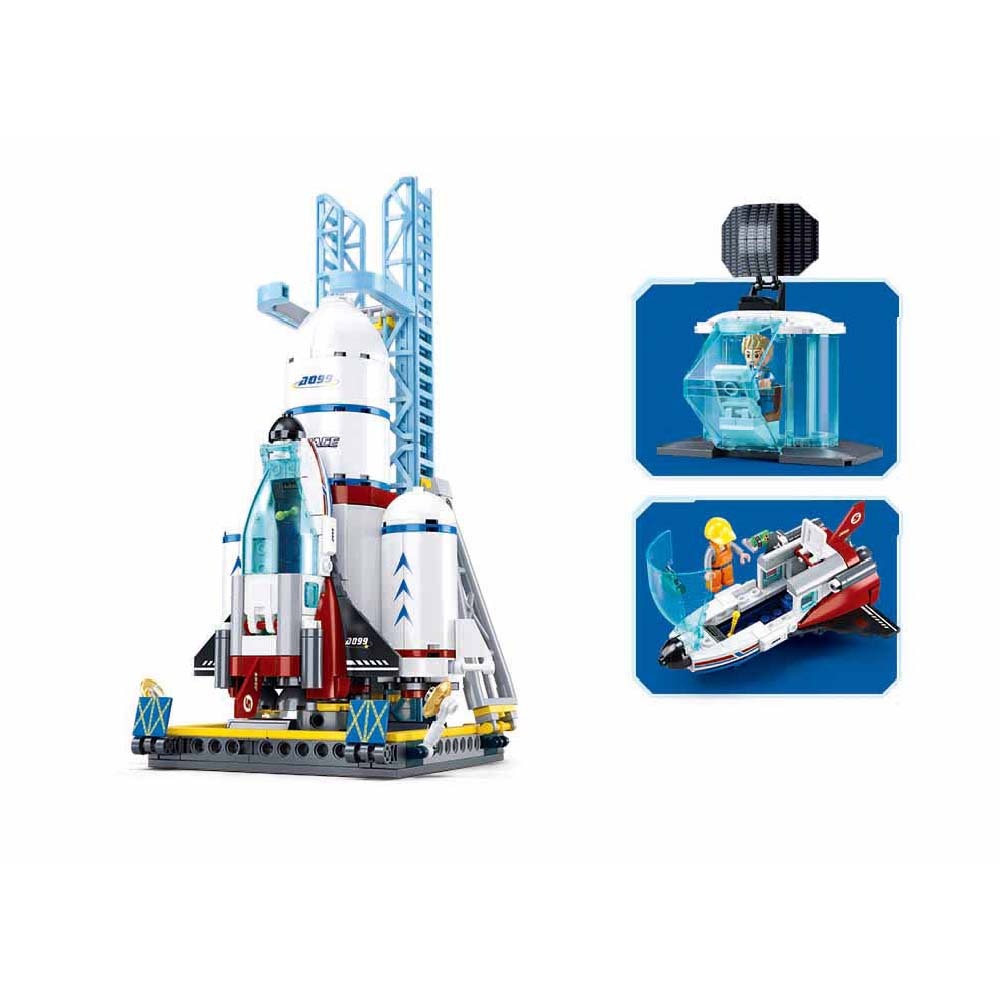 Sluban Building Set: Space - Dream Launch Center - 424pcs - Image 3