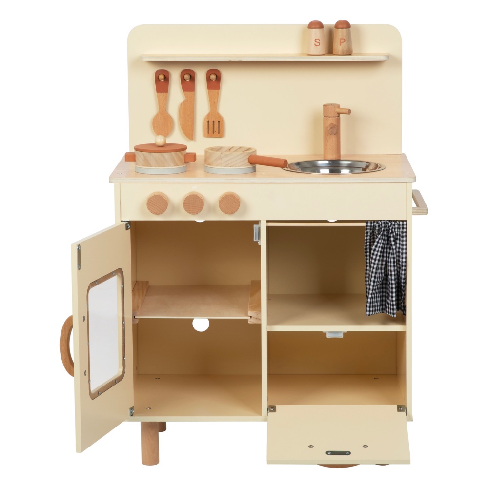 TookyToy - Pretend Play Wooden Kitchen Set with Accessories - Image 2