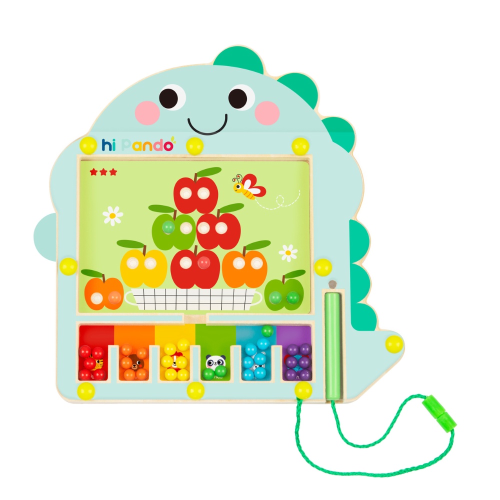 hi Pando - Magnetic Pegboard Maze with Activity Cards - 12pcs - Image 2