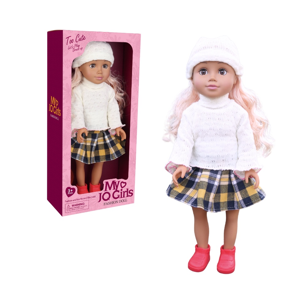 Fashion Doll - Blonde Hair, Skirt & Flats - 46cm-** - Image 5