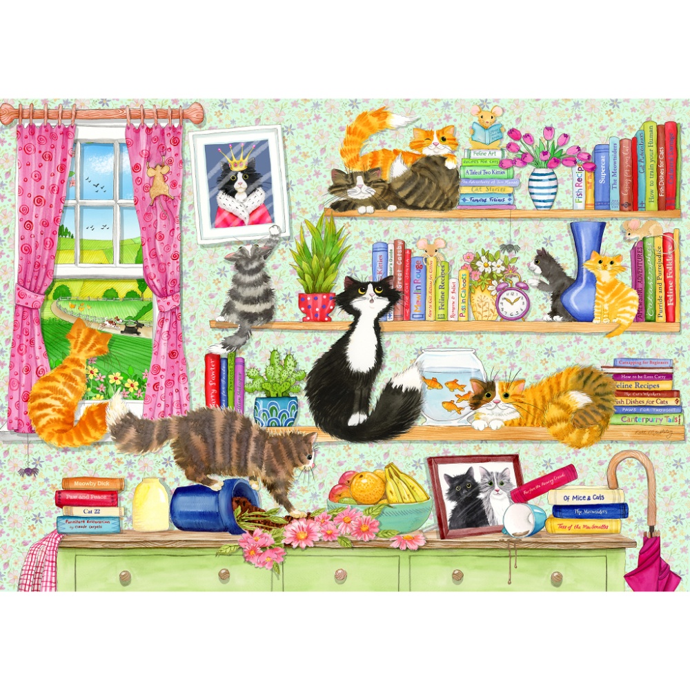 Gibsons - Catastrophe Cottage - 4 x 500 Piece Jigsaw Puzzles - Image 5
