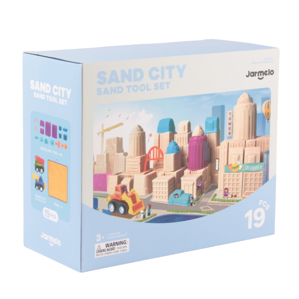Jar Meló - Kinetic Sand Tools Set - 19-Piece City Building Kit - Image 6