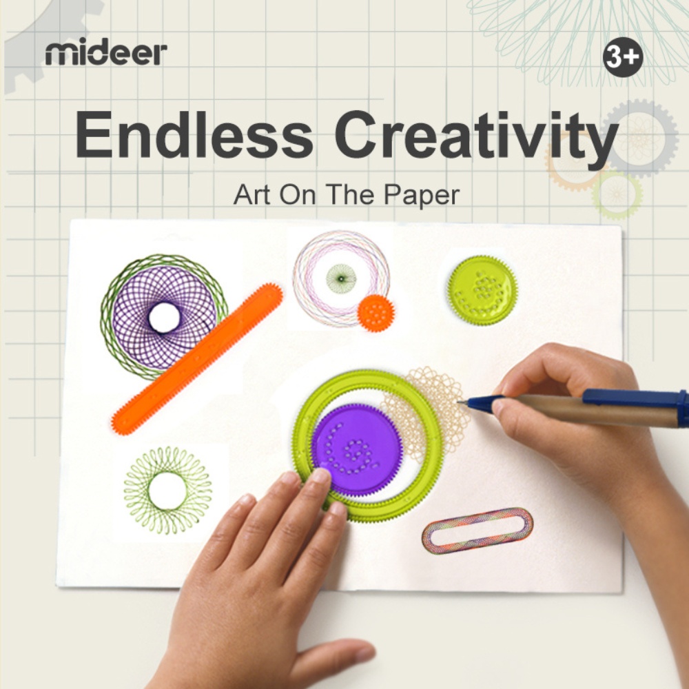 Mideer - Children's Spirograph Drawing Kit - Geometric Design Art Set - Image 3