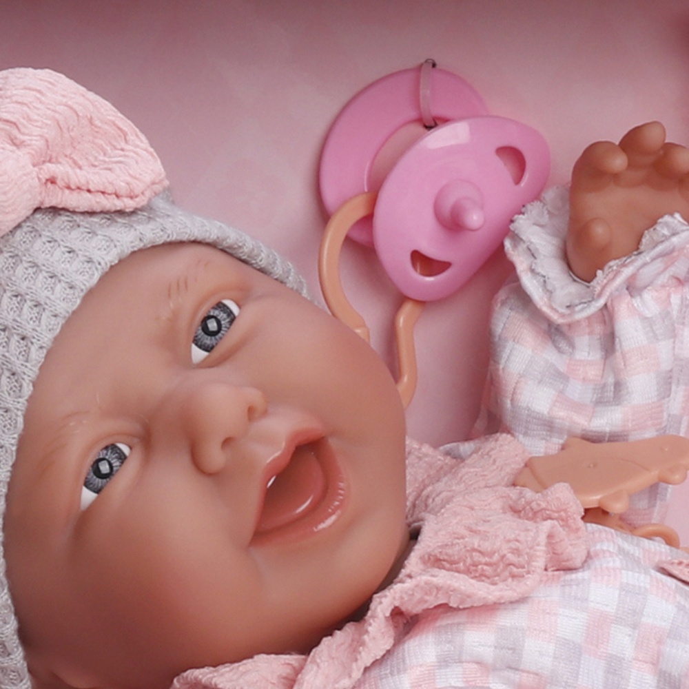 Baby Doll with Vinyl Body, Pacifier & Bottle - 40cm - Image 2