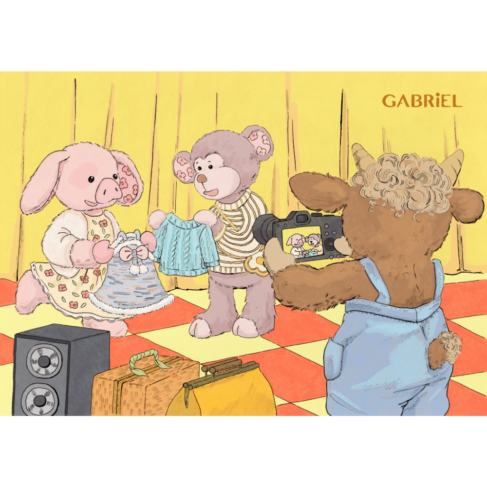 Gabriel - Plush Animal Soft Toy - Jewel Piglet - 27cm - Image 7