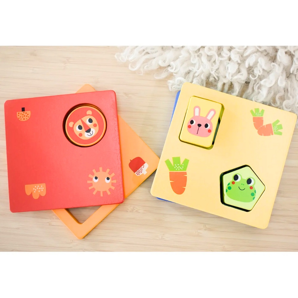 TookyToy - Wooden Shapes & Colours Puzzle - Image 3
