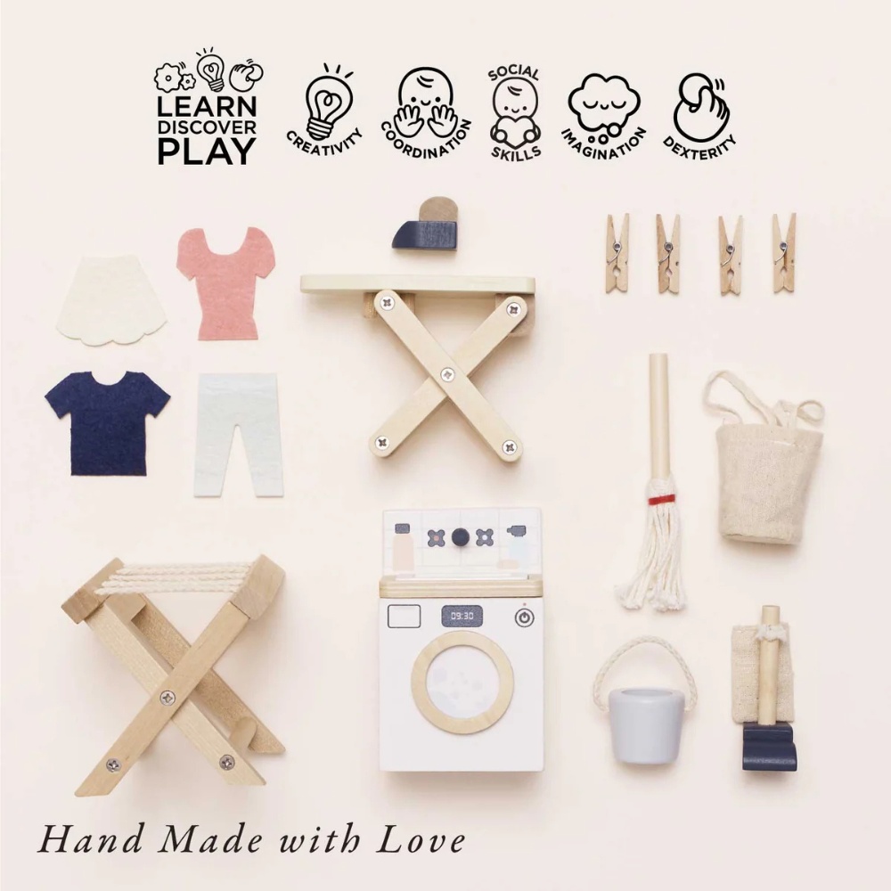 Le Toy Van - Dolls House Furniture: Laundry Room - 16pcs - Image 3