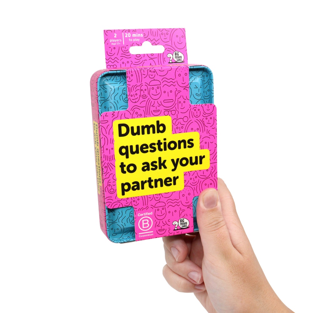 Big Potato Games - Dumb Questions To Ask Your Partner - Travel Size Card Game - 2 Players - Image 3