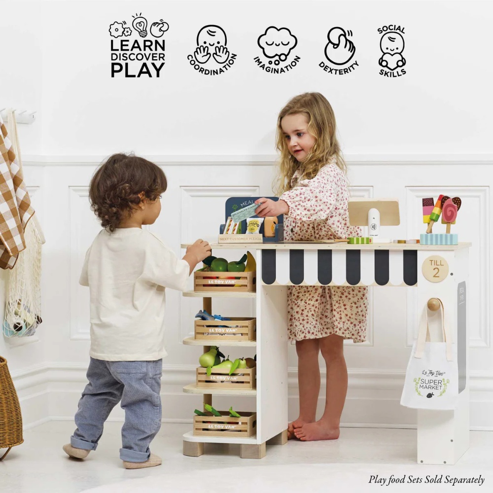 Le Toy Van - Wooden Supermarket Till Checkout & Accessories - Image 5