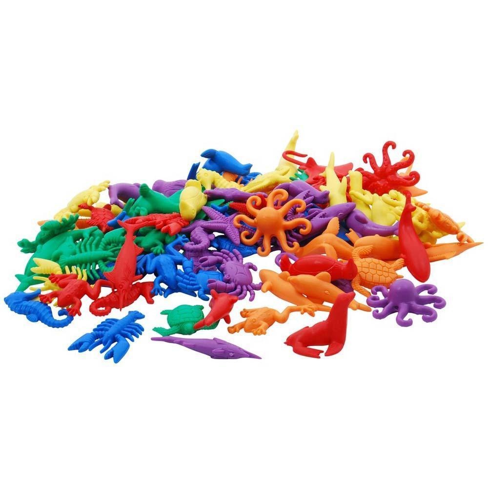 EDX Education - Multi-Coloured Aquatic Counters, Activity Cards and Tweezers - Image 3