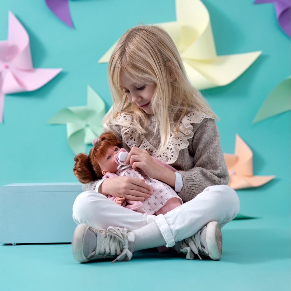 Llorens - Baby Girl Doll with Crying Mechanism, Pink Clothing & Accessories: Lea - 33cm - Image 2
