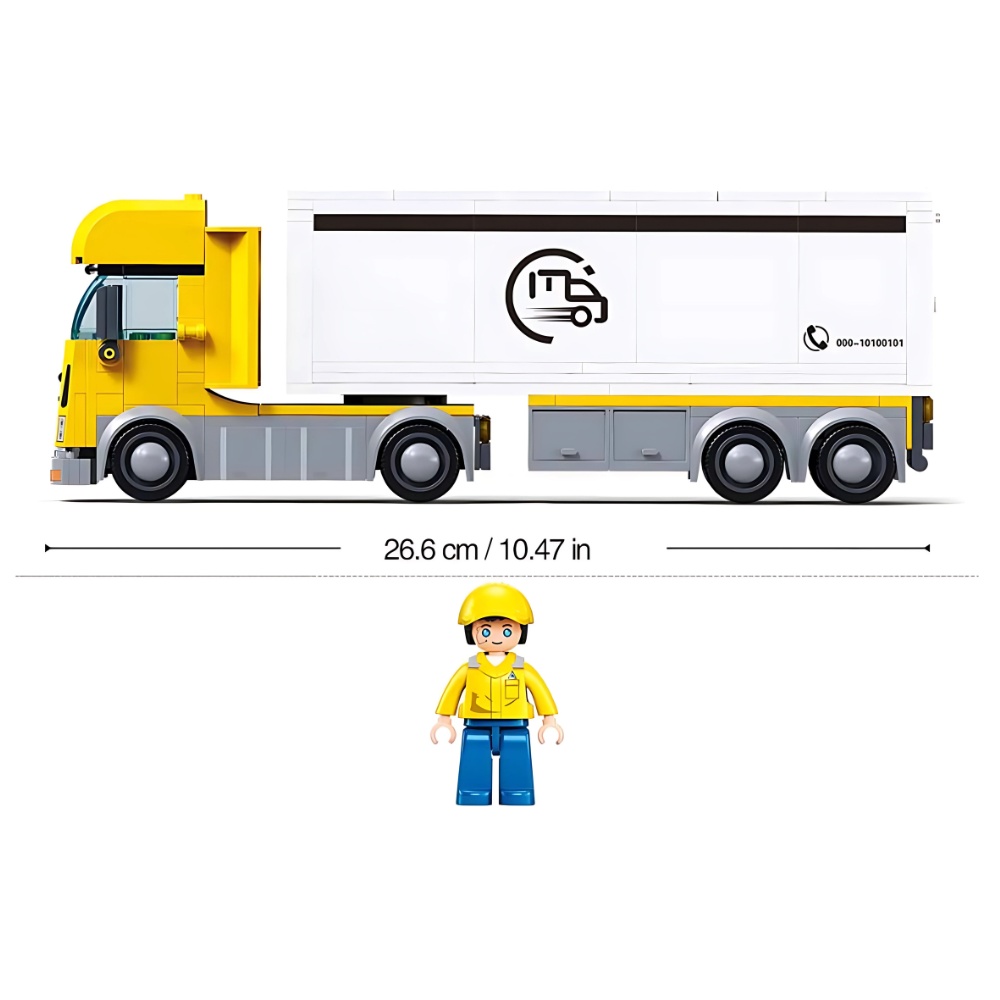 Sluban Building Set: Metropolis - Delivery Truck - 269 Pieces - Image 5