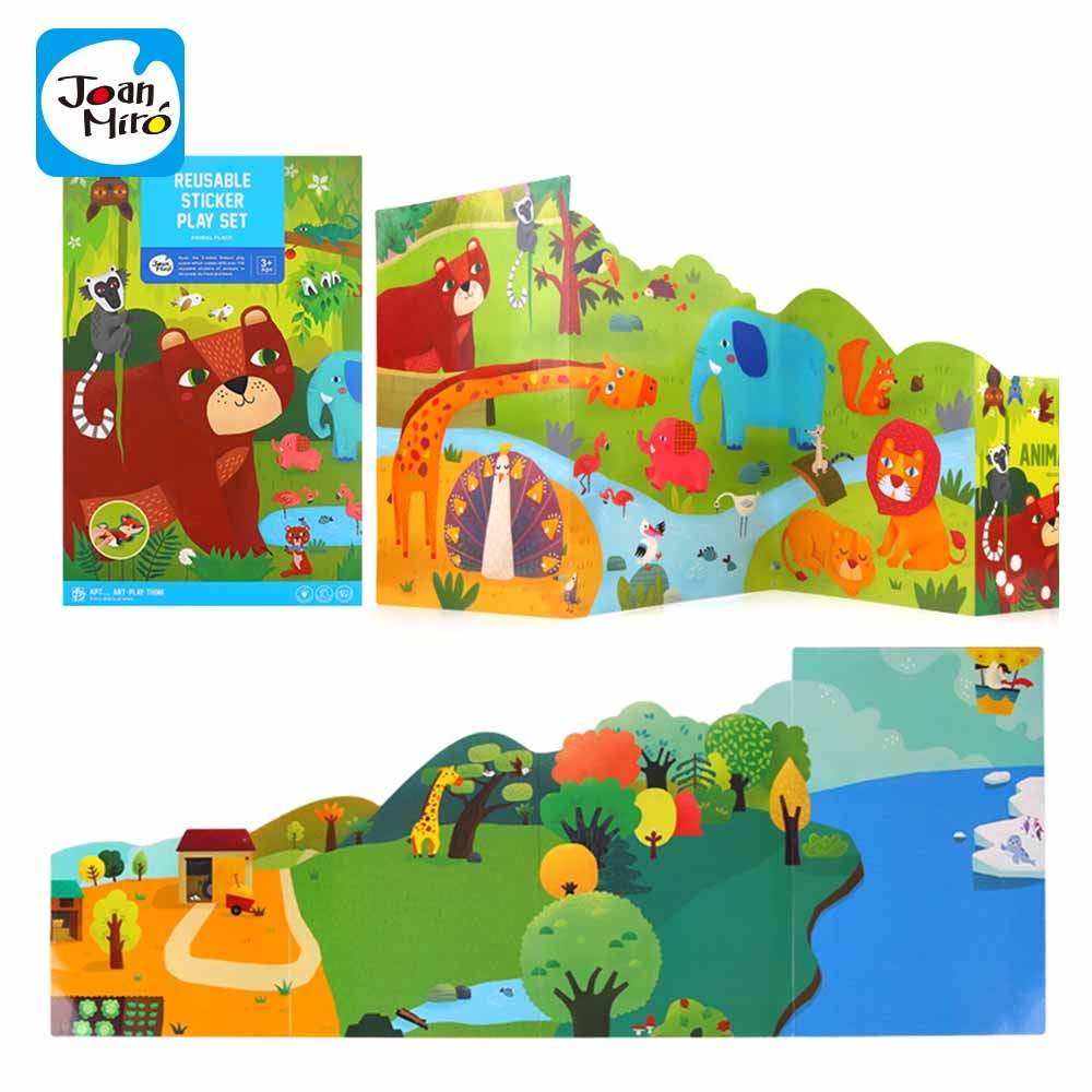 Jar Meló - Reusable Sticker Play Set - Animal Place