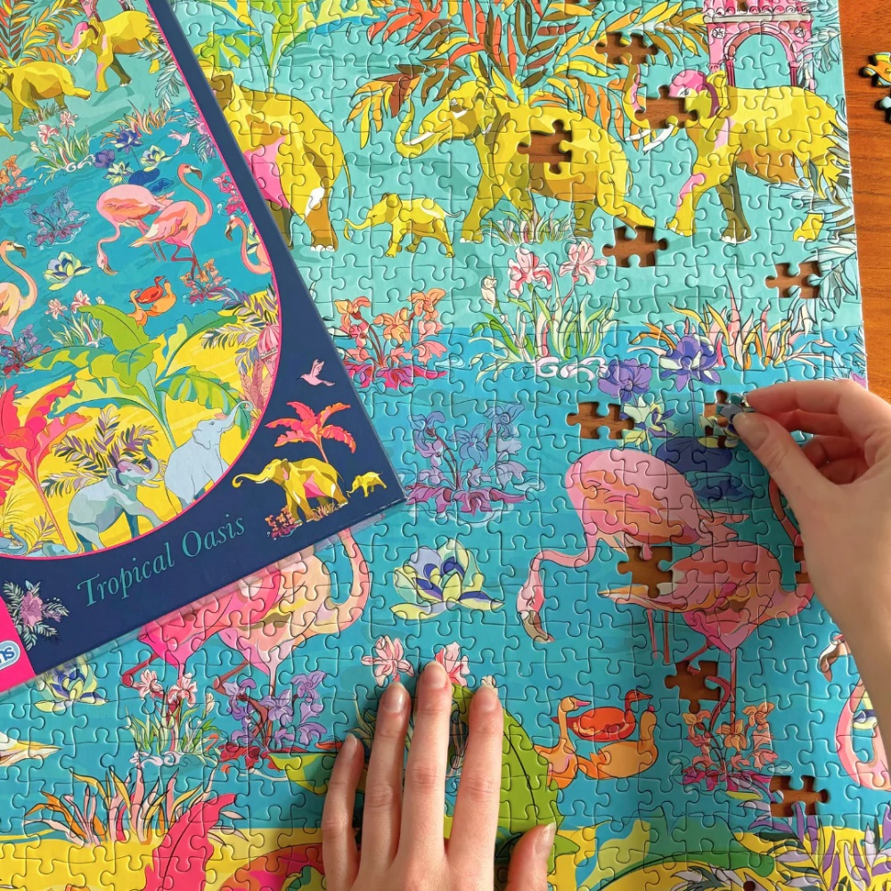 Gibsons - House of Turnowsky: Tropical Oasis - 1000 Piece Jigsaw Puzzle - Image 3