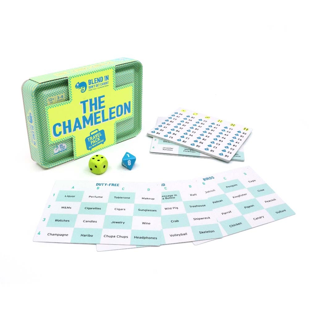 Big Potato Games - The Chameleon Travel Size - The Family Party Game - 3-8 Players