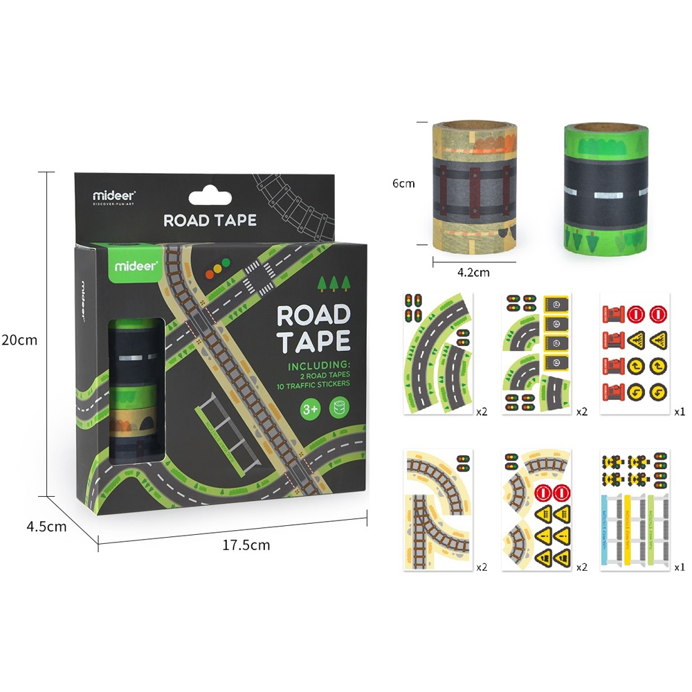 Mideer - Road Tape - 2pcs - Image 3