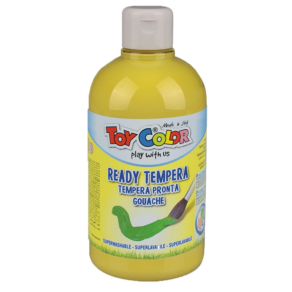 Toy Color - Superwashable Ready-Mix Tempera Paint for Kids - Pastel Shades - Bulk Pack 6 x 500ml - Image 3