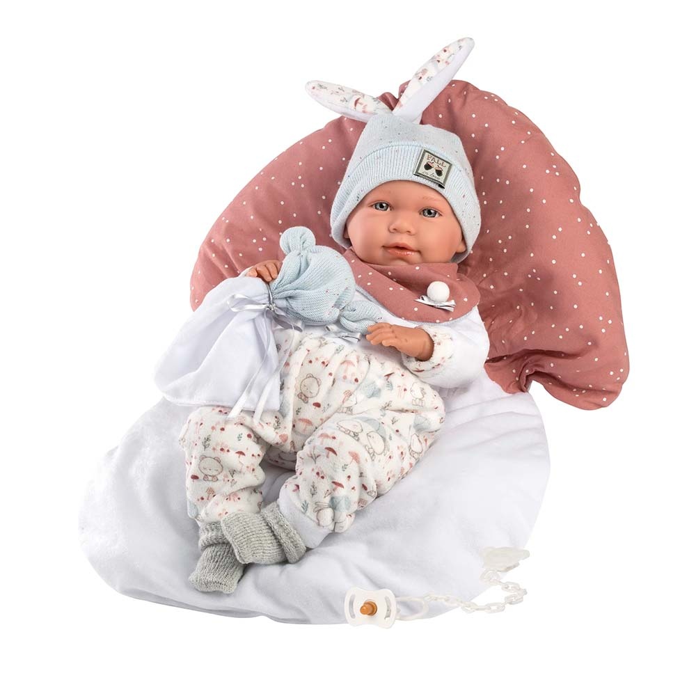 Llorens - Baby Girl Doll with Crying Mechanism Clothing & Cushion: Mimi - 42cm - Image 3