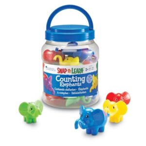 Learning Resources - Snap-n-Learn™ Counting Elephants: Numbers Fine Motor Toy Toddlers