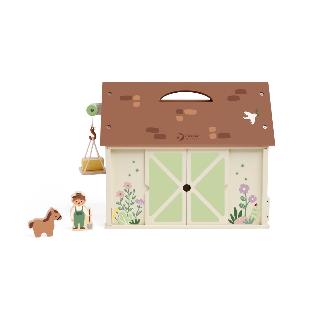 Classic World - Pretend & Play - Vintage Farm Dollhouse - Image 4