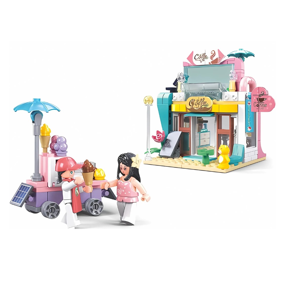 Sluban Building Set: Metropolis - Coffee Shop - 241 Pieces - Image 4